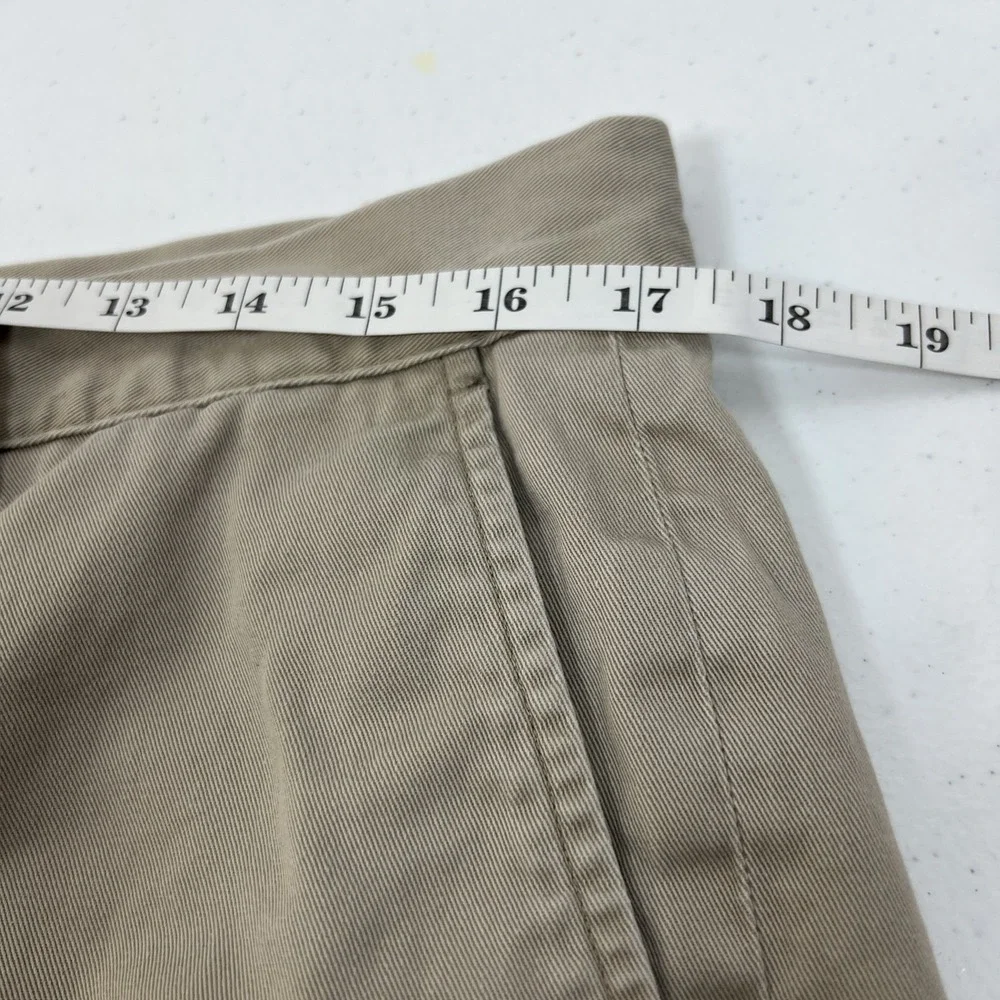 Polo‎ Ralph Lauren Classic Fit Khaki 100% Cotton Short Preppy Golf Size 36